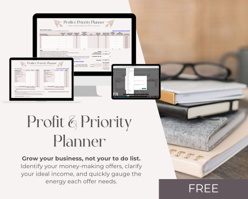 Profit & Priority Planner graphic