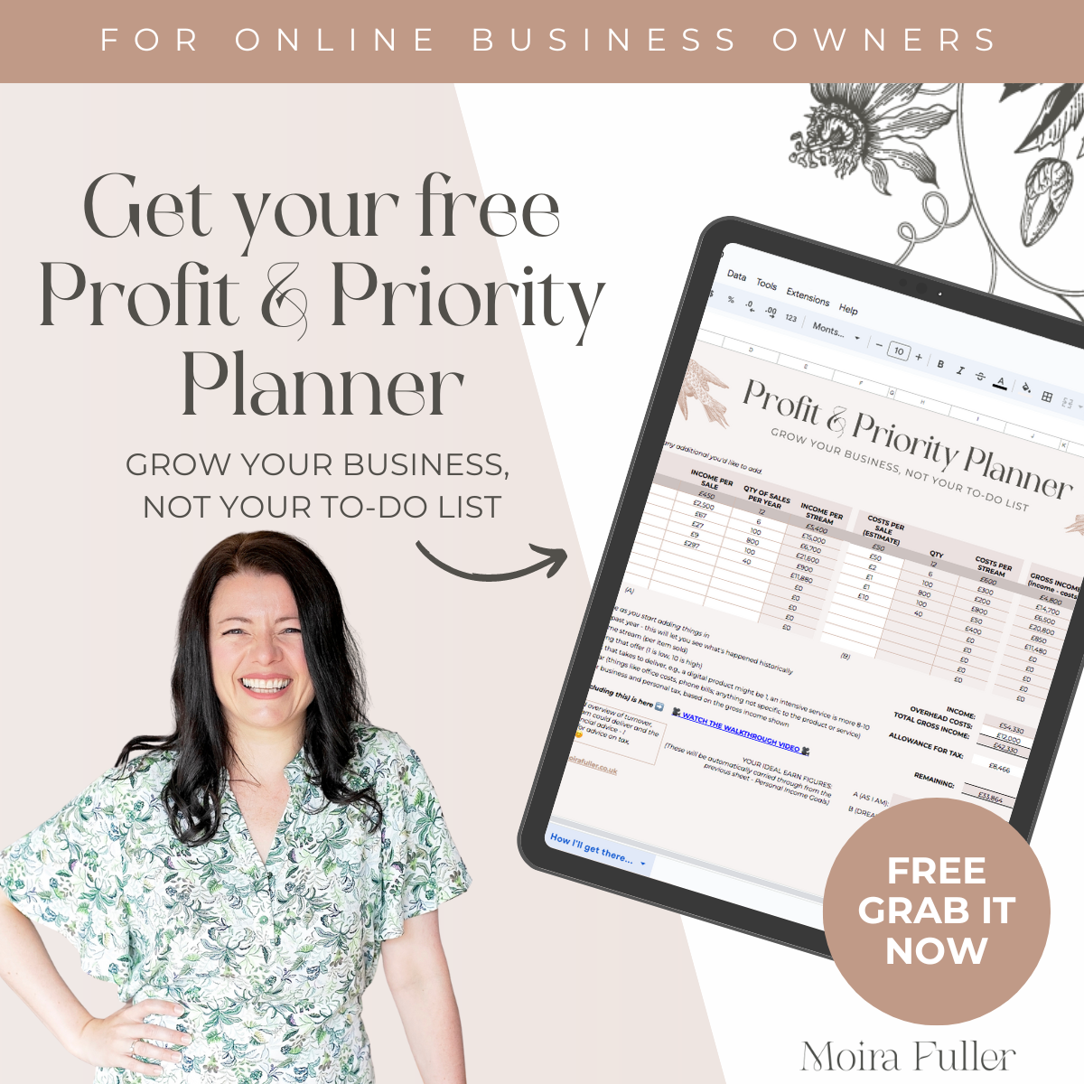 Get your free Profit & Priority Planner