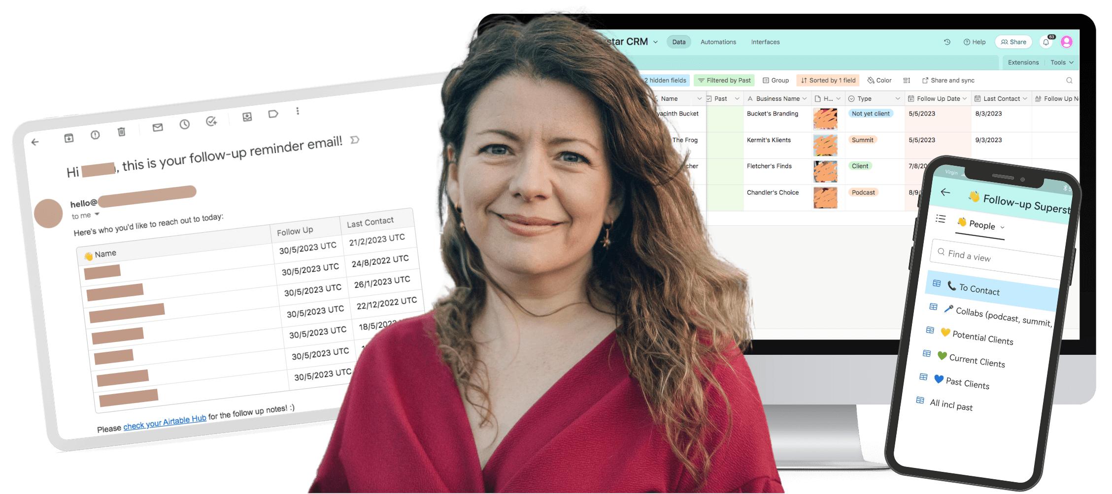 Follow up Superstar CRM graphic